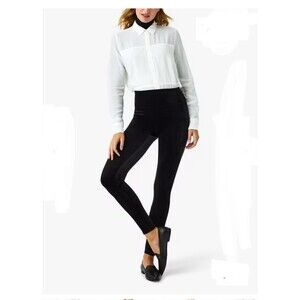 Spanx Velvet Leggings Black Size M EUC